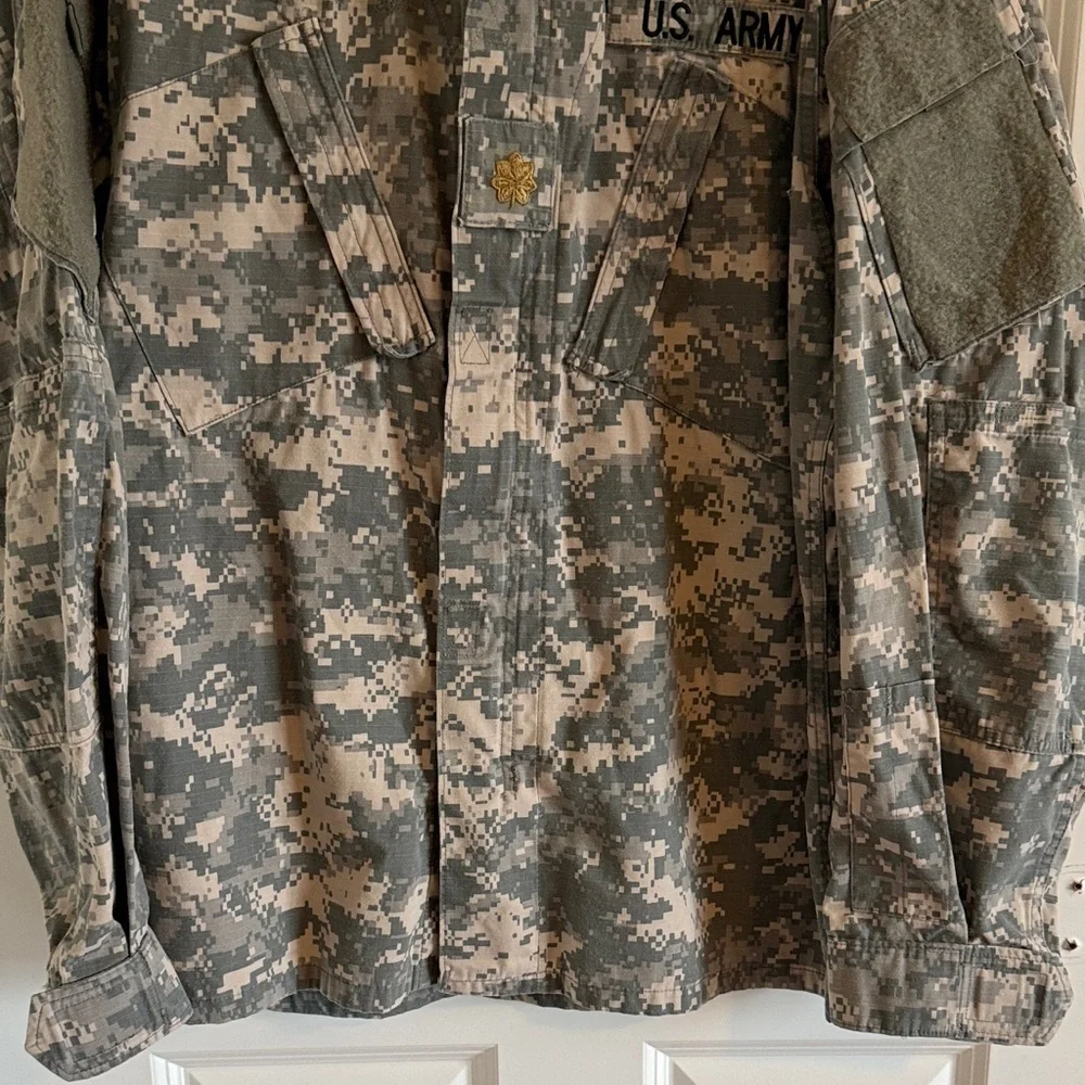US Army Jacket Desert Camouflage USA Military Combat Field Shirt Medium Long